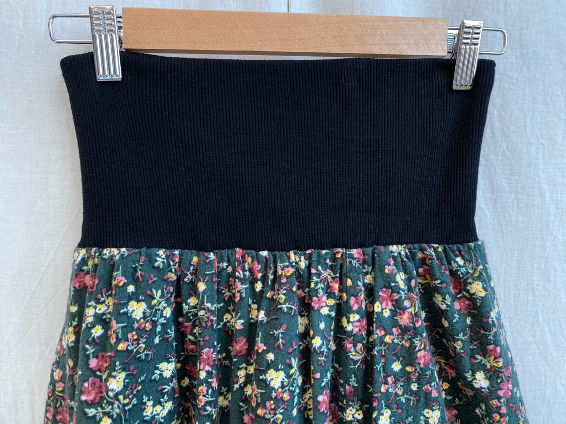 CINEMA CLUB 그린플라워 밴딩스커트(M) 상품이미지4