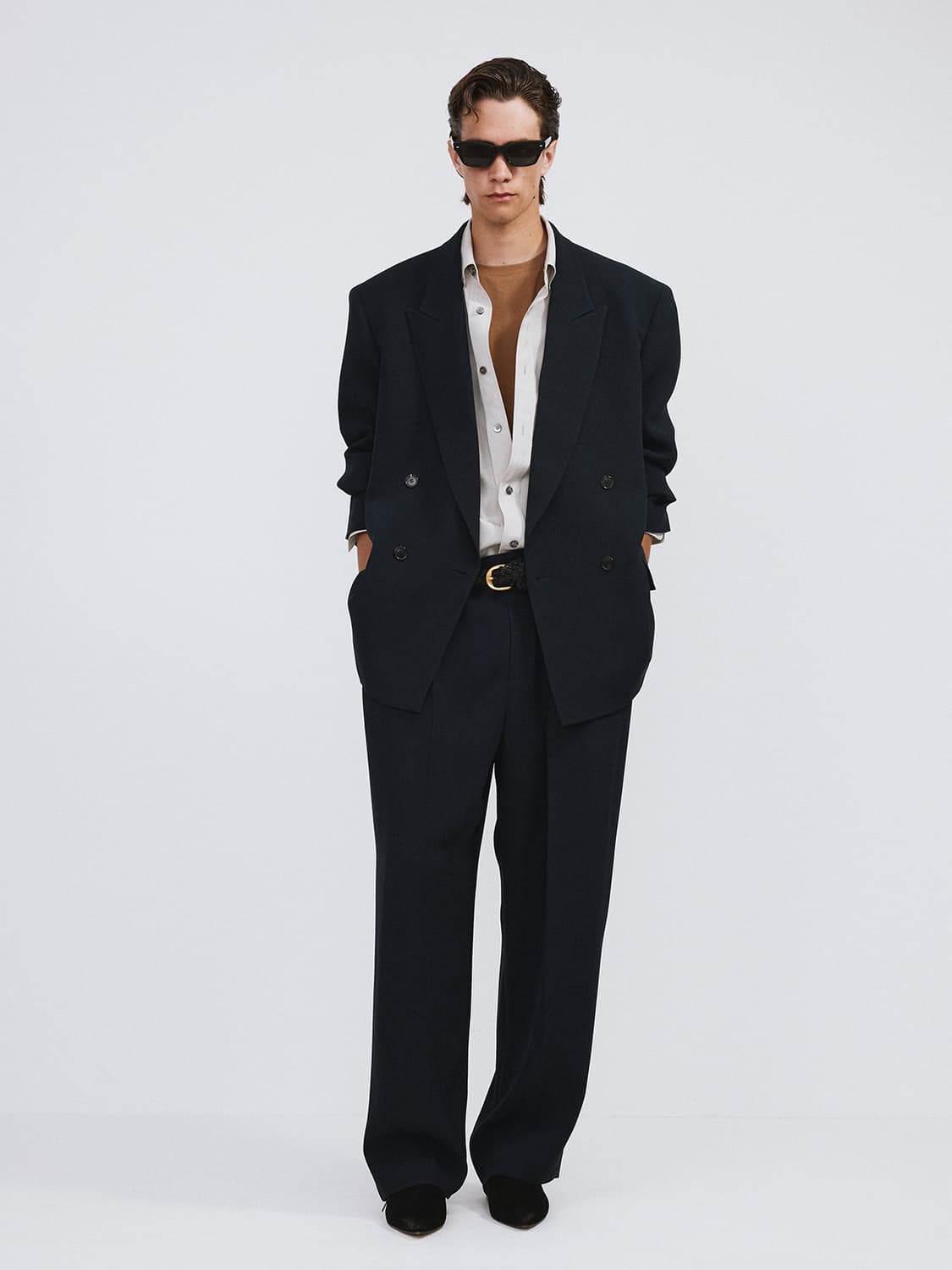 렉토 26SS 플루이드 더블 자켓 다크 네이비 상품이미지3