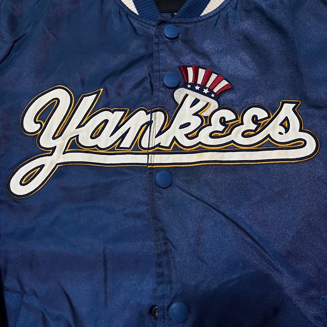 MLB 뉴욕 양키스 새틴 스타디움 바시티 자켓 L/100 상품이미지4