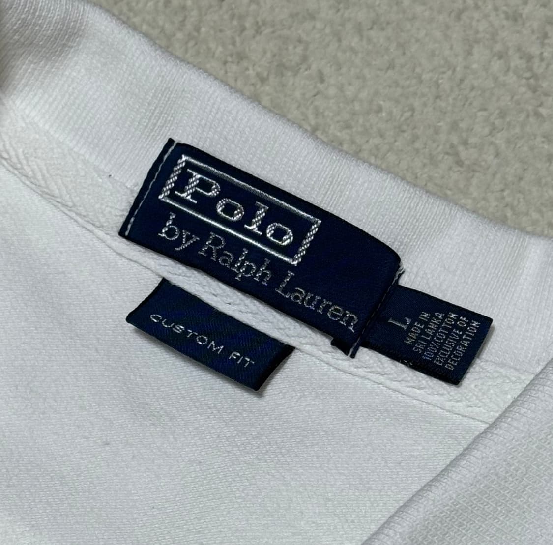 폴로 랄프로렌 빅포니 올 화이트 반팔 상품이미지4