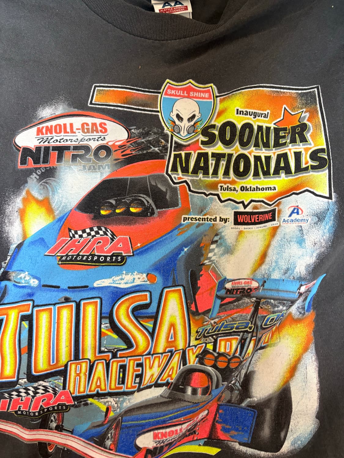 vintage tulsa raceway park shirts M 상품이미지2