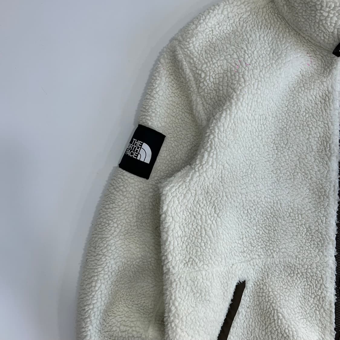 The north face 노스페이스 브라운 아이보리 후리스 집업 상품이미지6