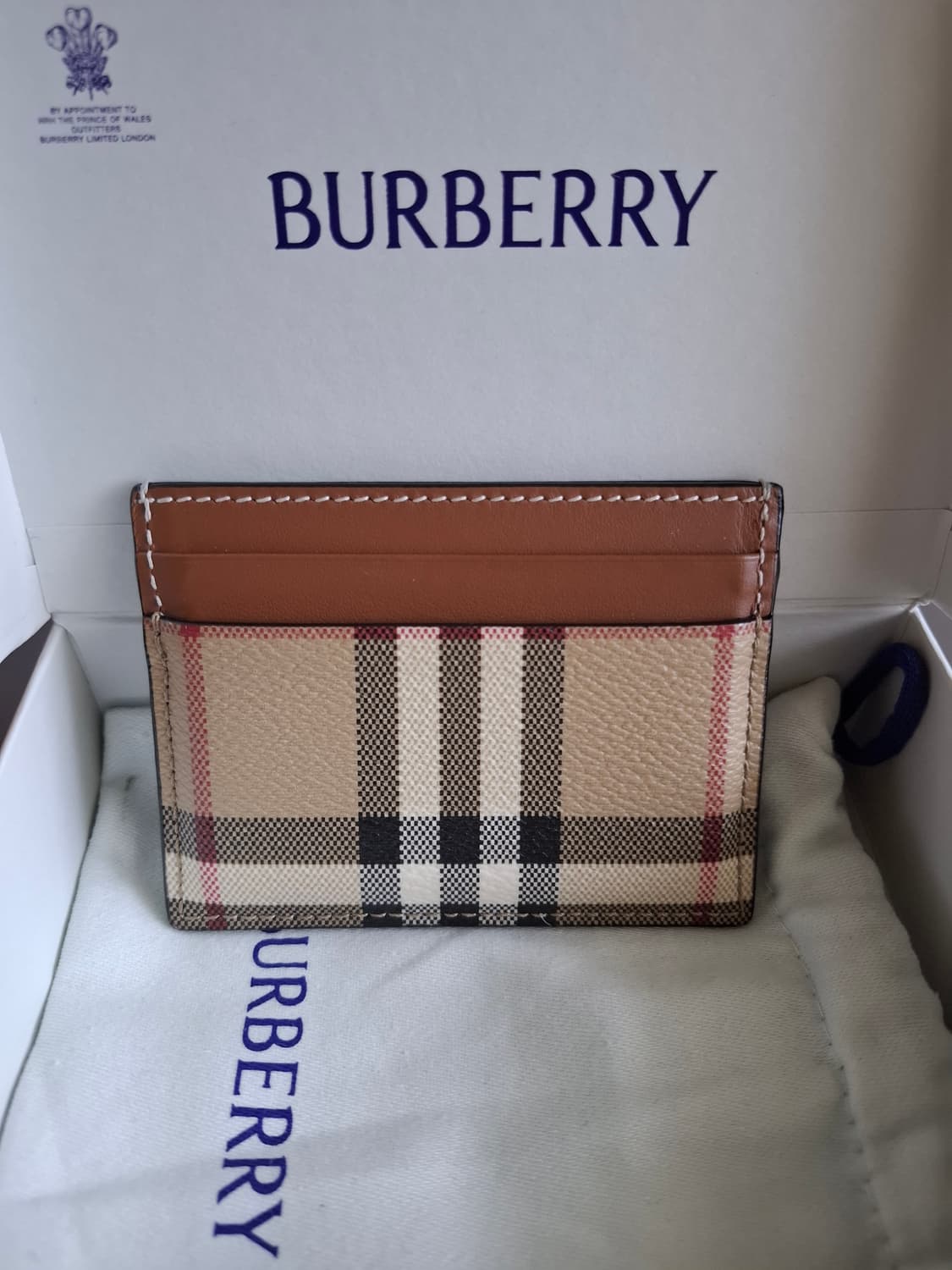 버버리 빈티지 체크 카드지갑 상품이미지2