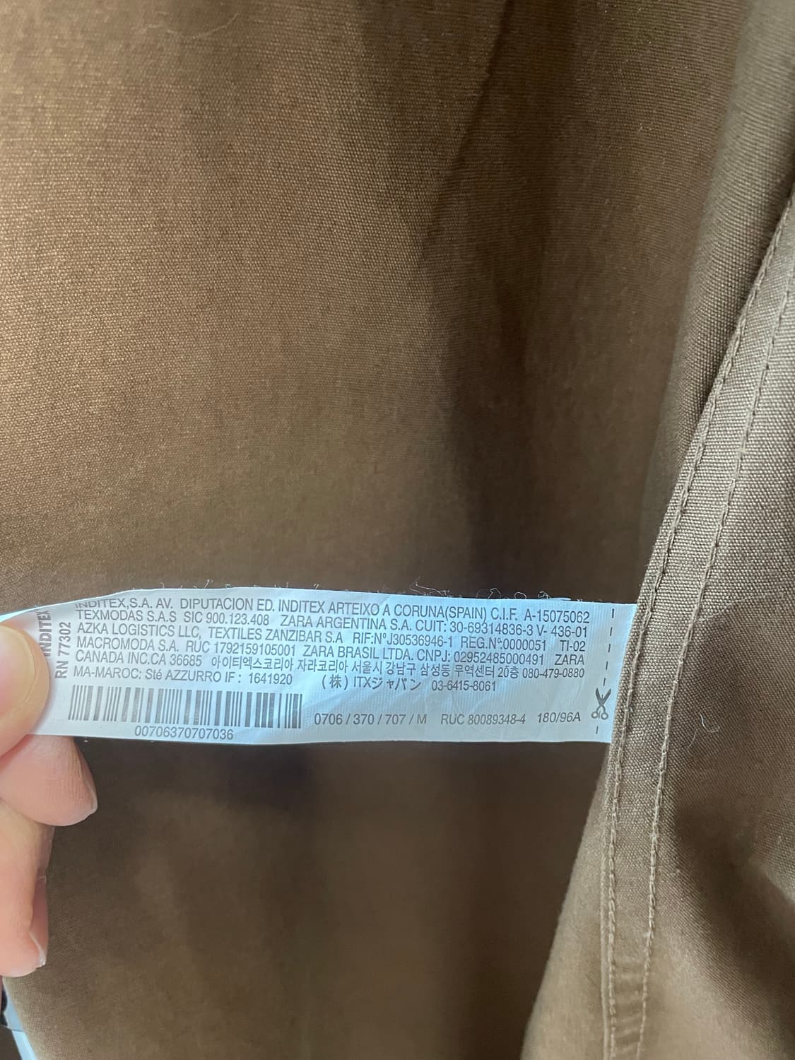 ZARA 밀리터리 롱 트렌치코트 상품이미지6