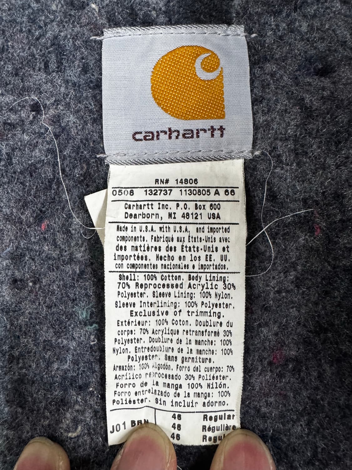 칼하트 디트로이트 자켓 j01 46 상품이미지8
