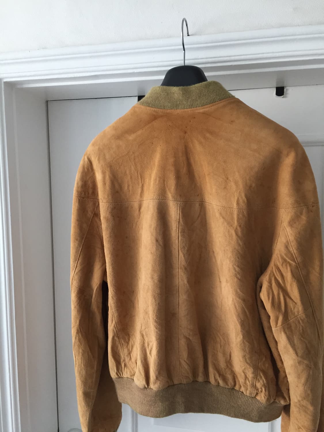 70‘s 카멜 디어스킨 레더자켓 상품이미지4