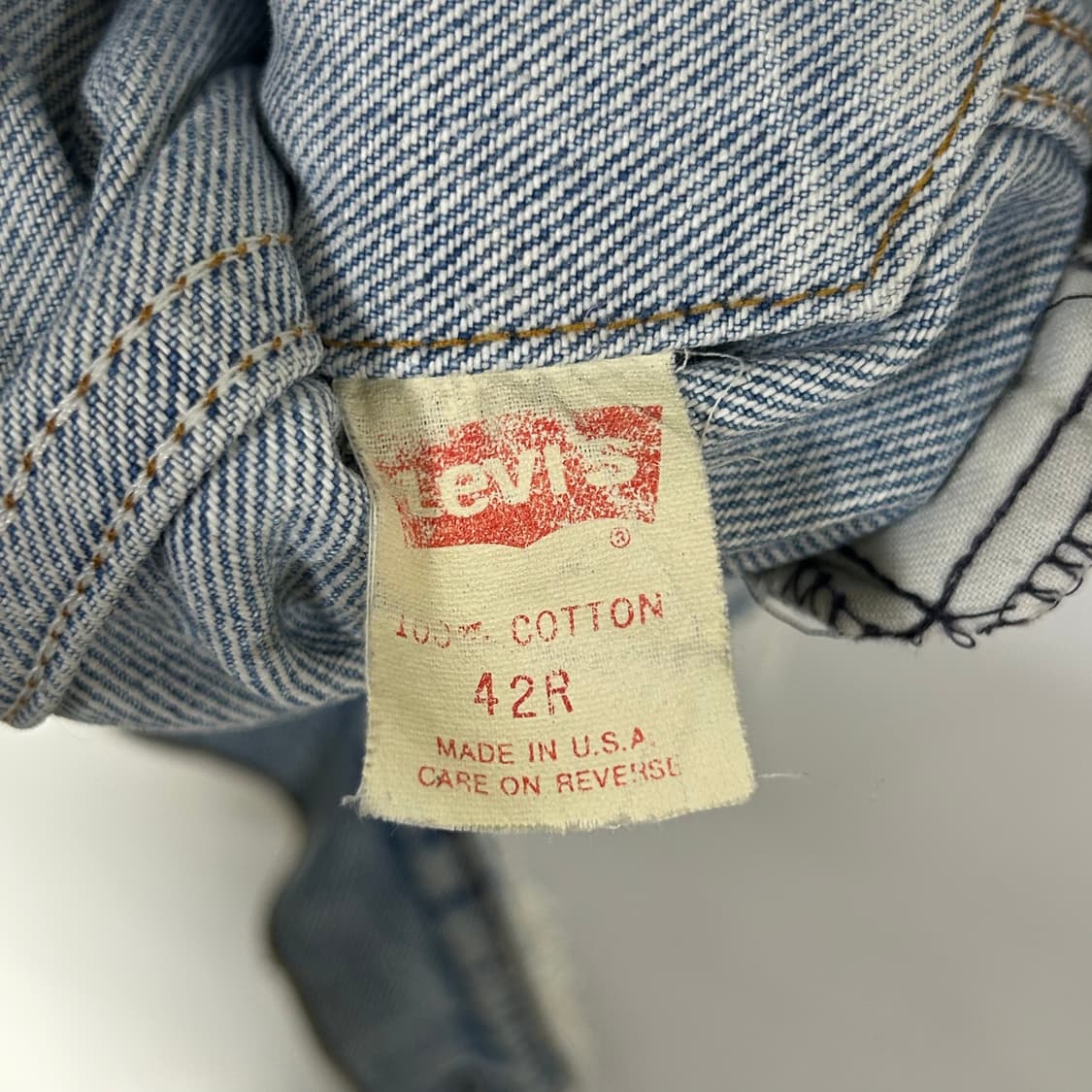[LEVI'S] 80s 리바이스 커스텀 컷오프 패치워크 데님자켓 상품이미지5