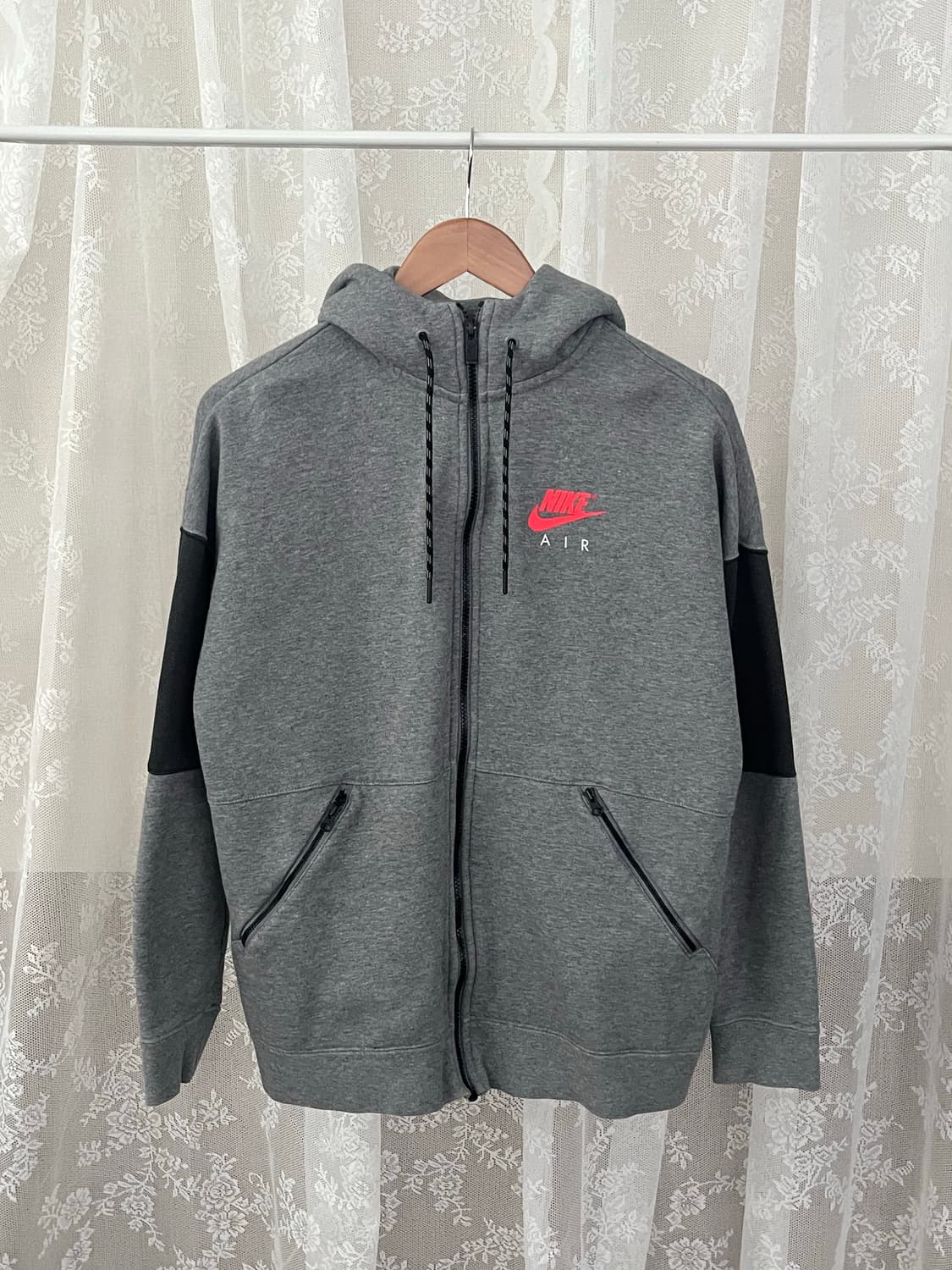 XL) 나이키 테크팩 기모 후드 집업 그레이 상품이미지1