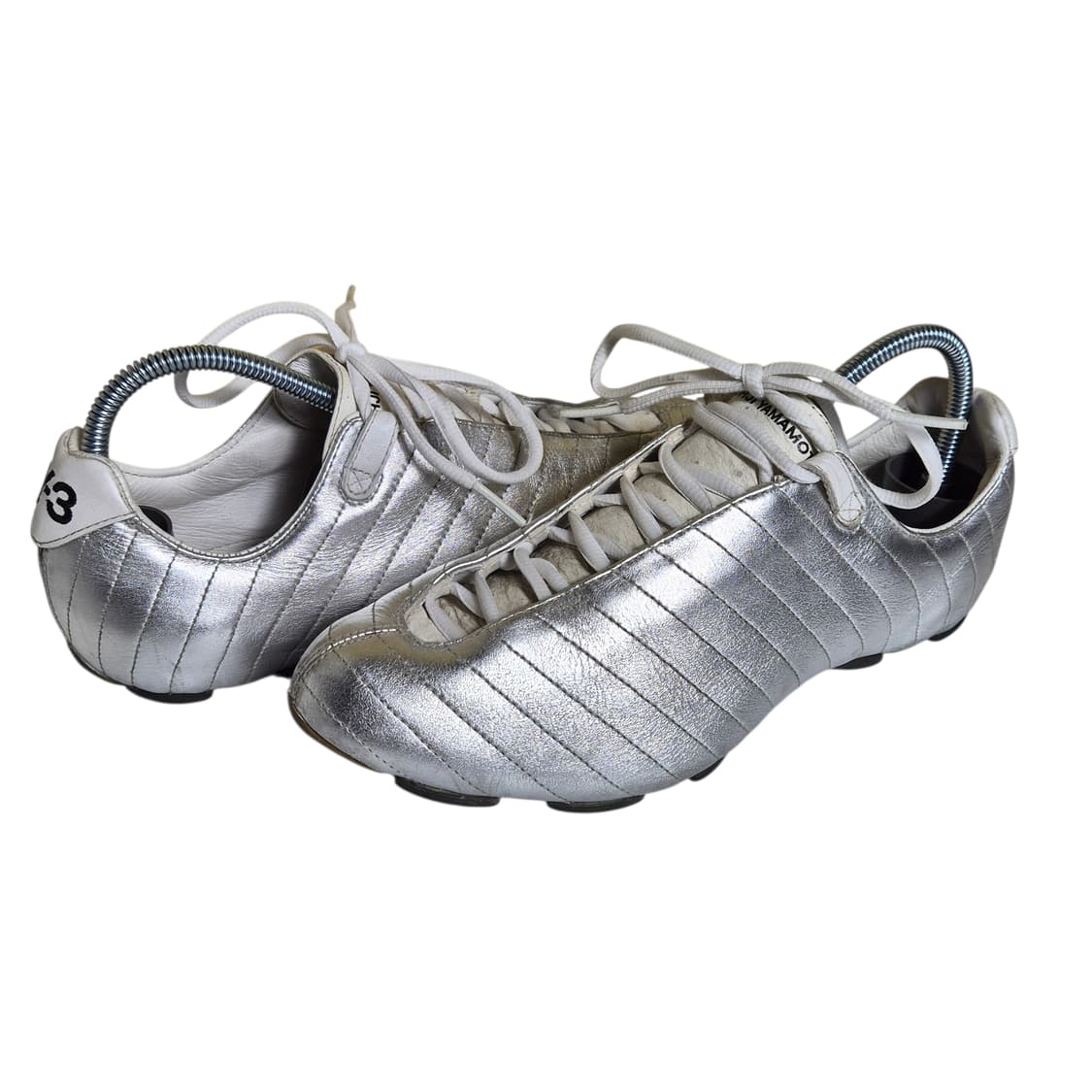 245) 00s Y-3 x adidas 실버 메탈릭 스니커즈 로우 상품이미지1