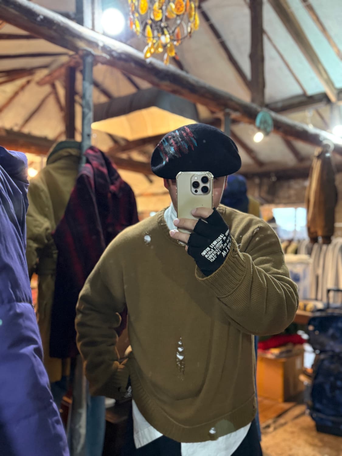 Ca4la Stitch Wool Beret  상품이미지8