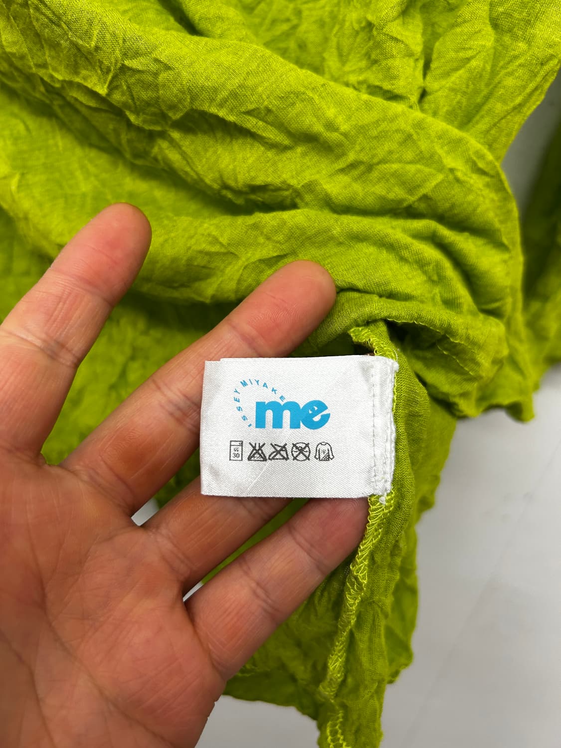 me ISSEY MIYAKE 크링클 플리츠 7부 티셔츠 상품이미지3