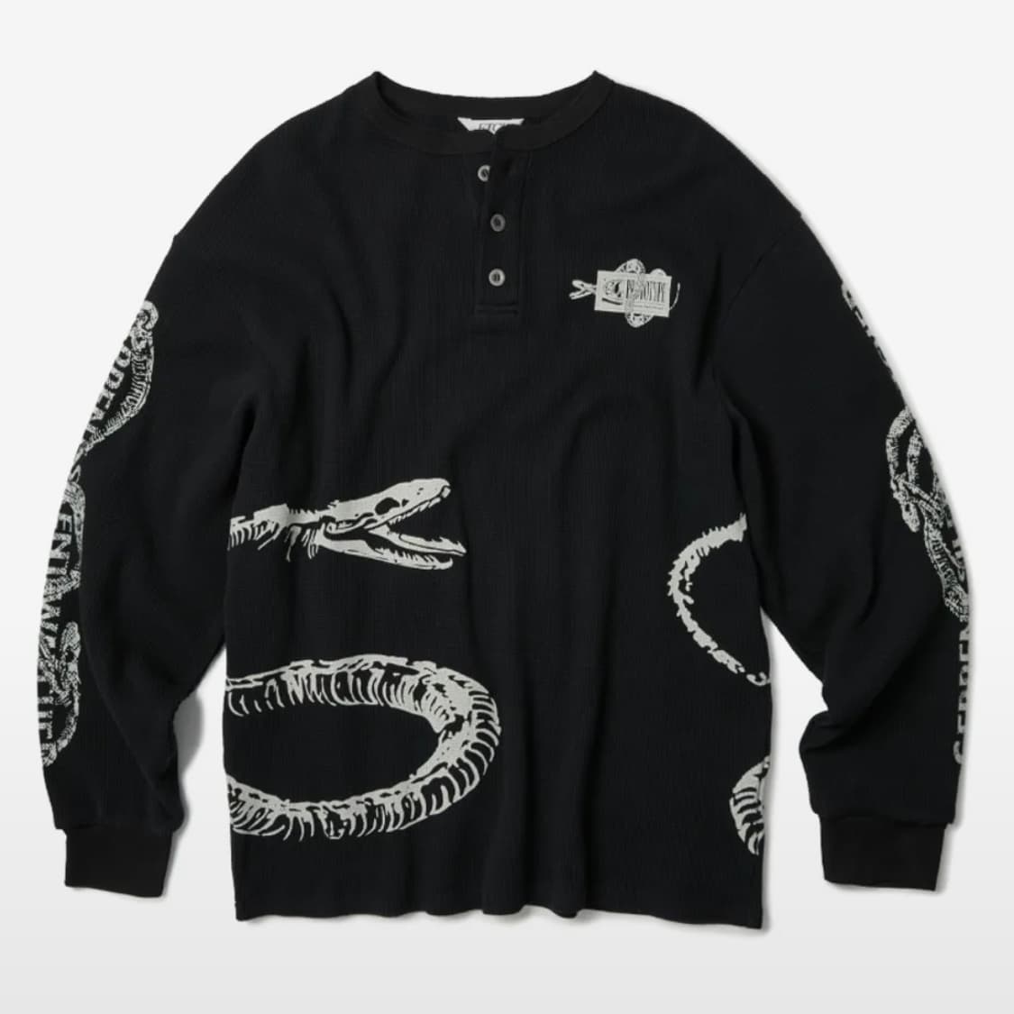 ETCE 스네이크 헨리넥 블랙 XL 상품이미지1