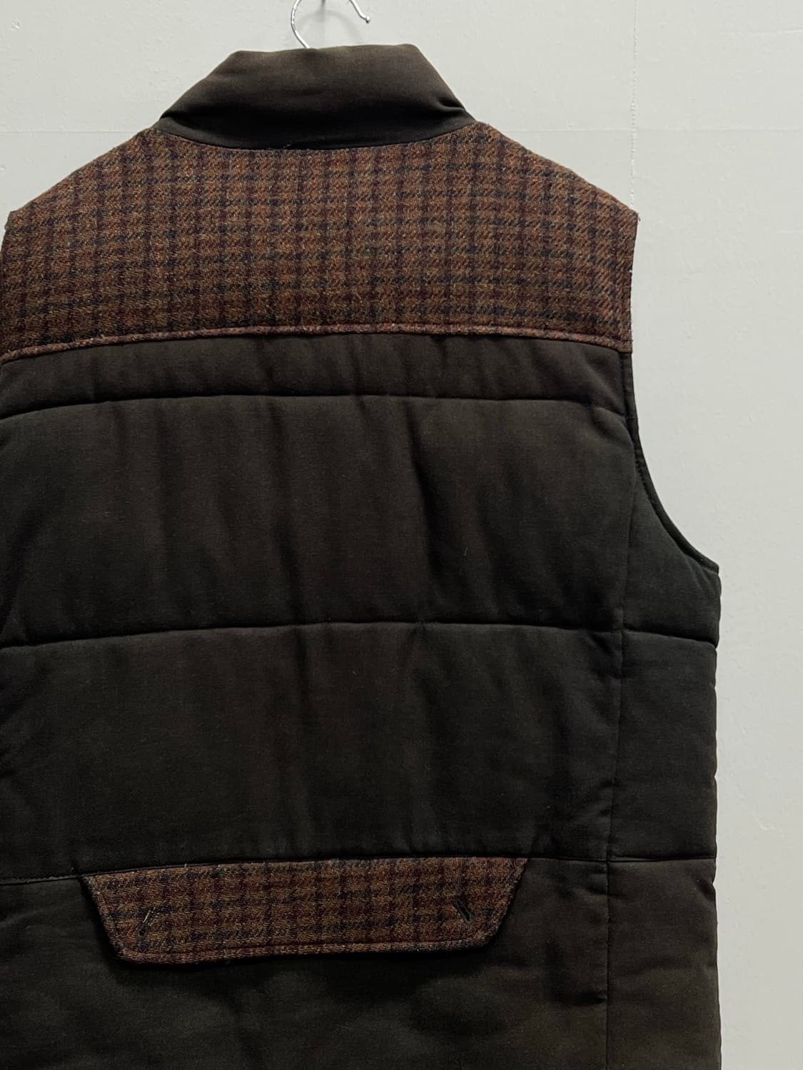 (110) 마인드브리지 울 조끼패딩 베스트 카키 상품이미지5