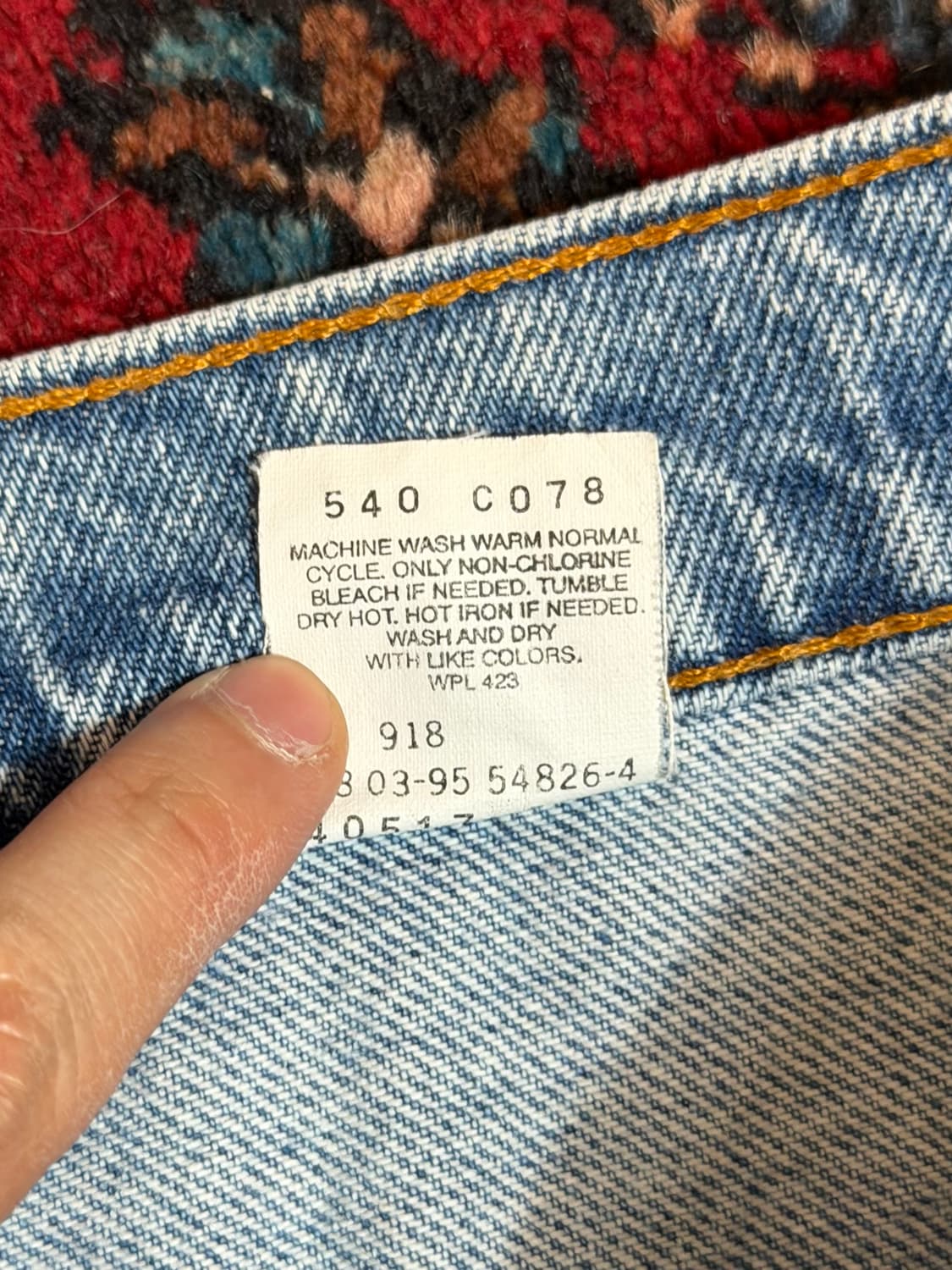 90's USA Made 빈티지 리바이스 517 오렌지탭 부츠컷 상품이미지10