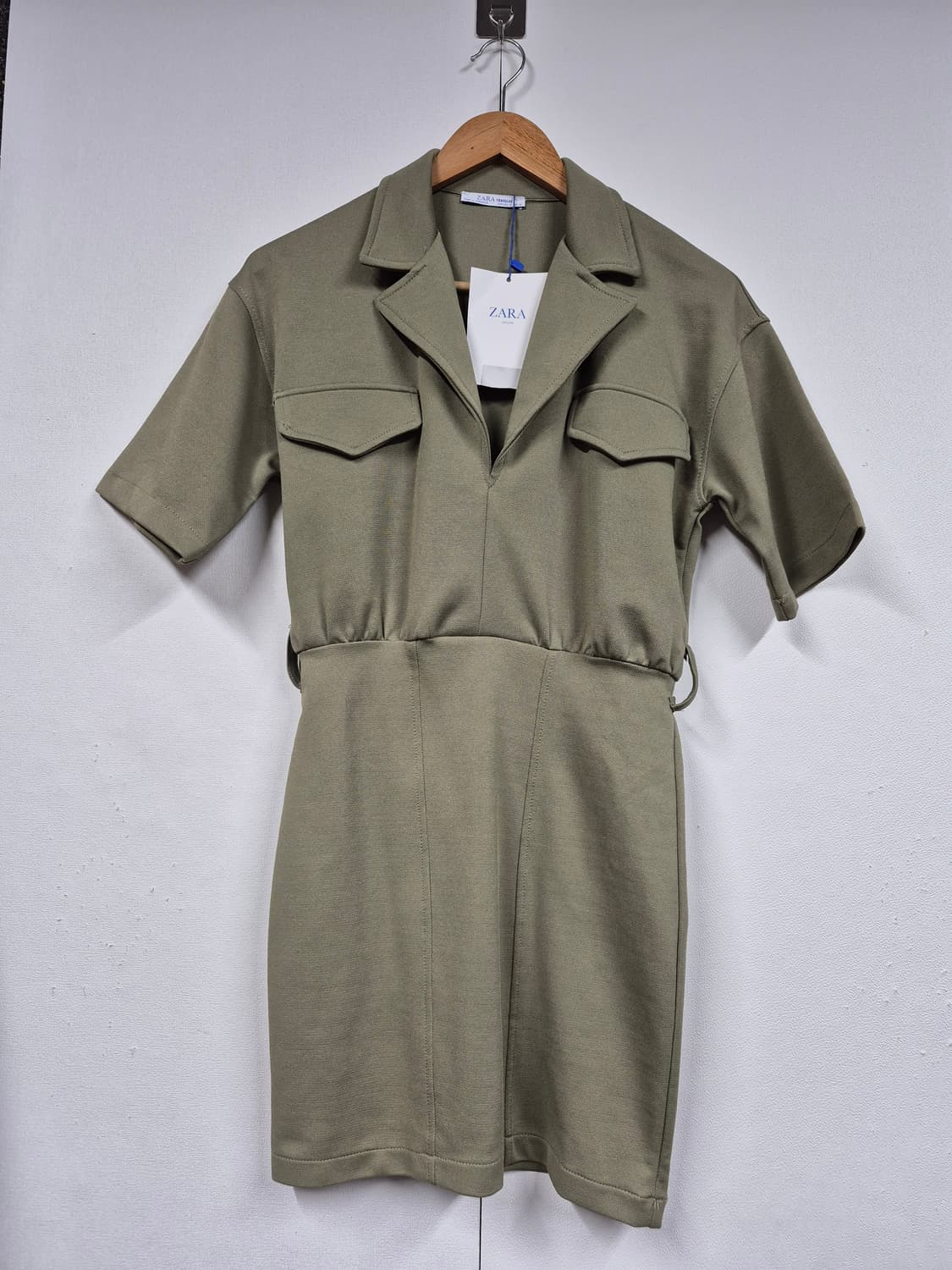 택새 자라  벨티드 반팔 원 상품이미지1