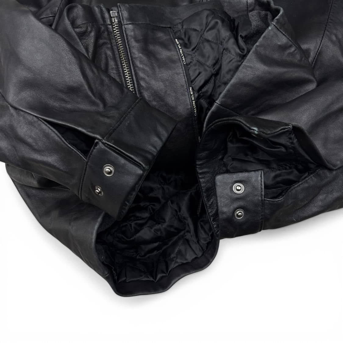 00's 캘빈클라인 램 레더 자켓 상품이미지7