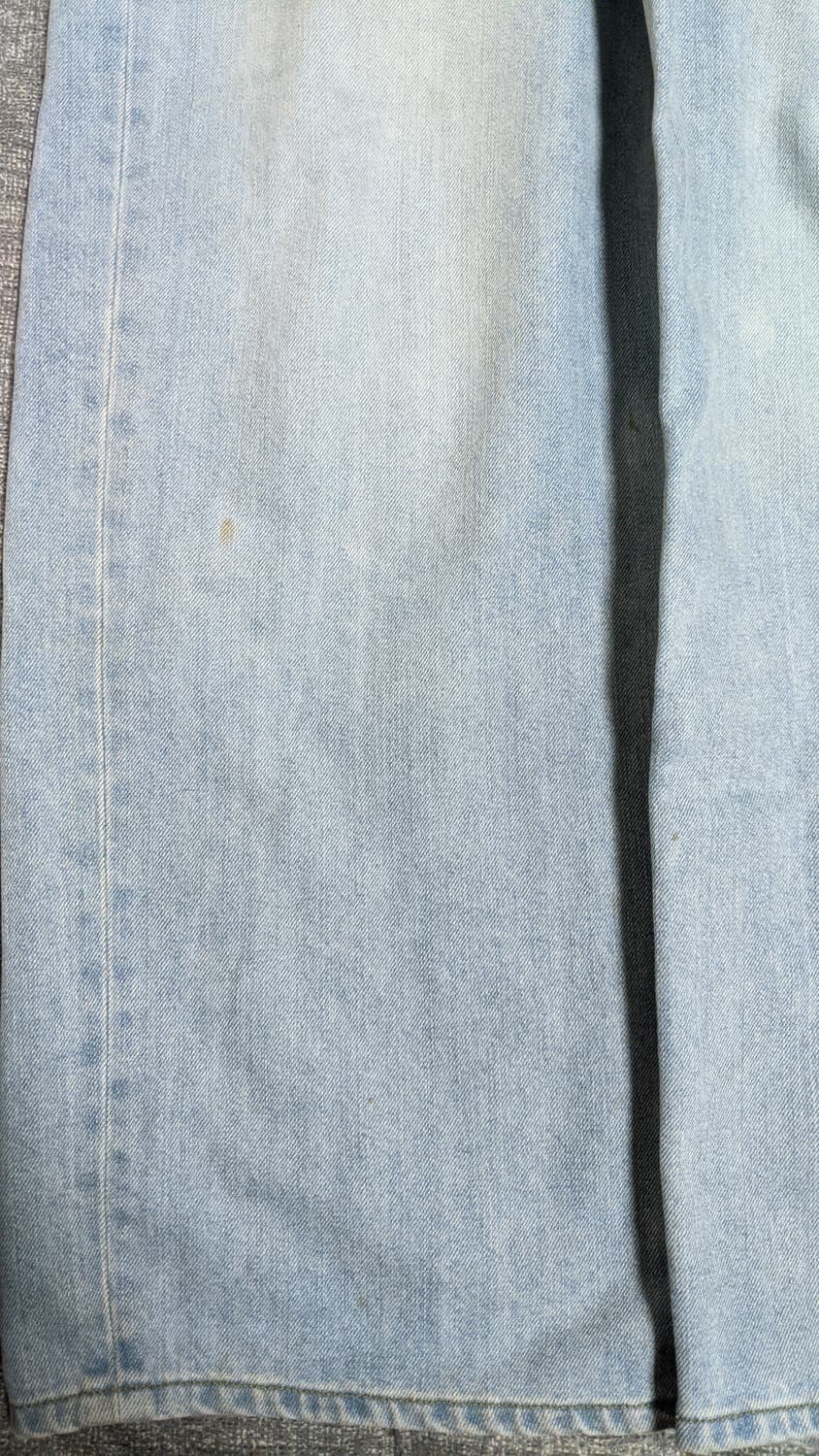 노운 와이드 데님 팬츠 라이트 블루 상품이미지4