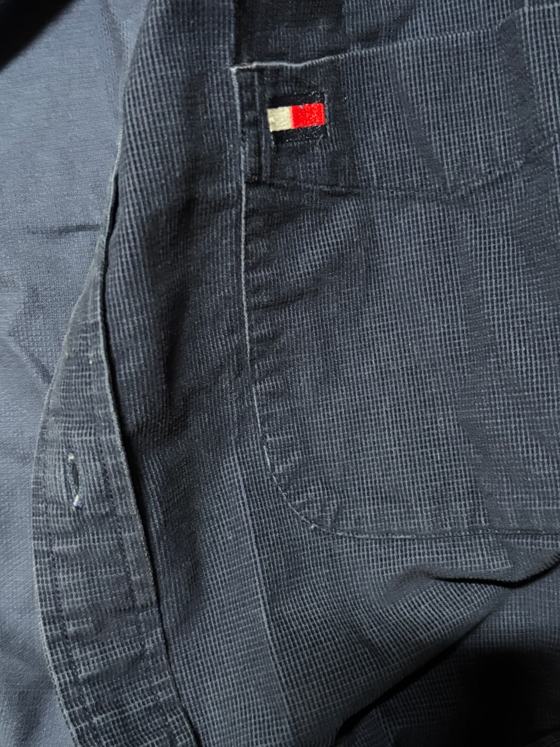 tommy hilfiger corduroy navy shirts xl  상품이미지4