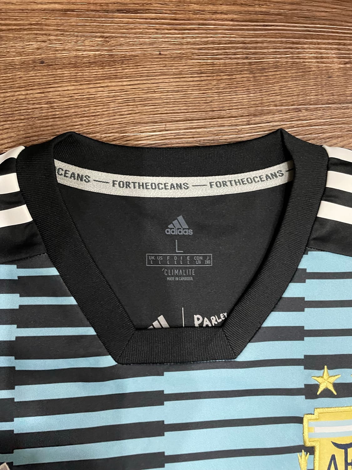 2018 아디다스 아르헨티나 프리매치 반팔 져지 유니폼 상품이미지6