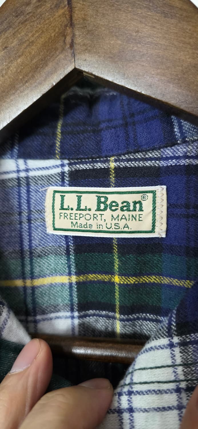 L.L.Bean 그린 플란넬 워크 셔츠 S 상품이미지6