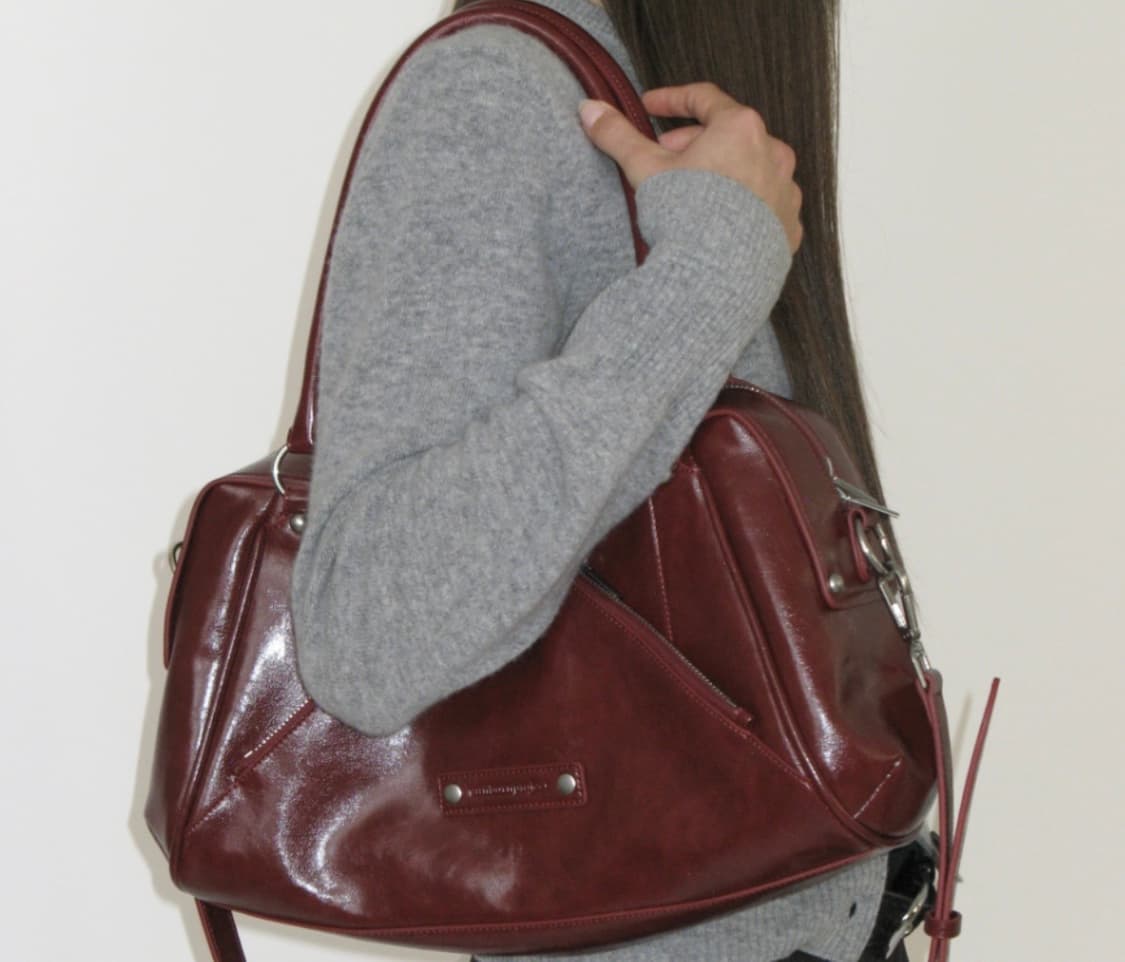 썬번프로젝트 모스백 버건디 숄더백 한소희착용 가방 새상품 상품이미지4