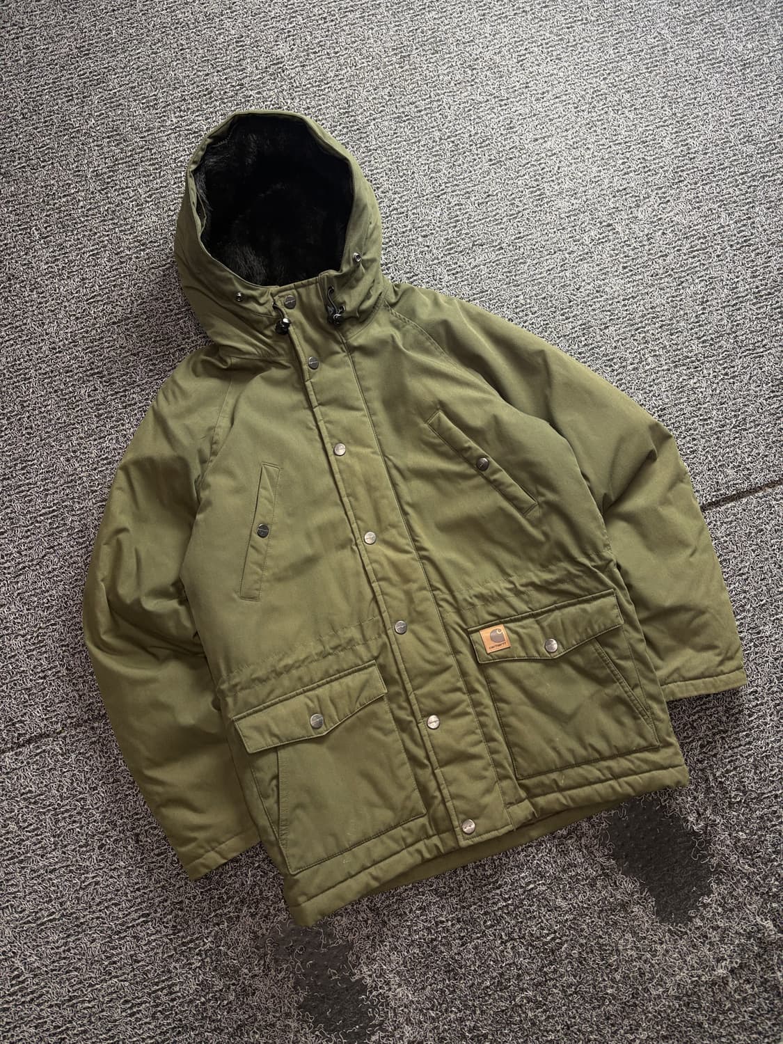 칼하트 WIP 웰론 트래퍼 파카 올리브 3410 상품이미지1