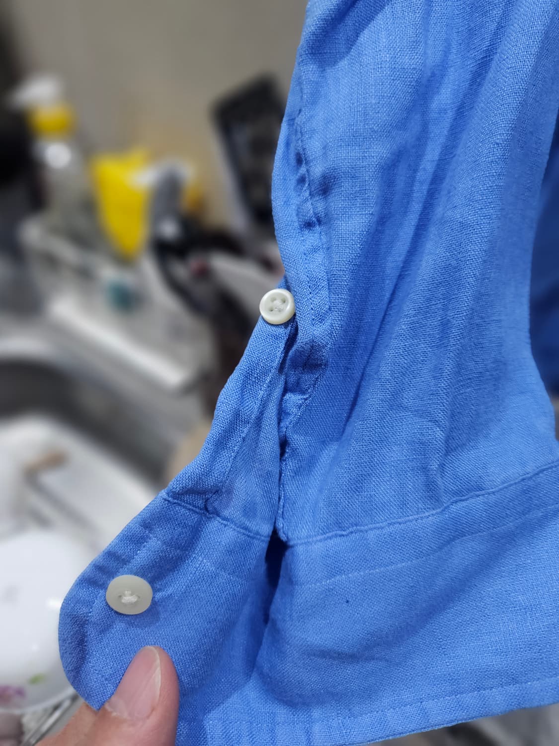 폴로 랄프로렌 린넨셔츠 L 블루 상품이미지6