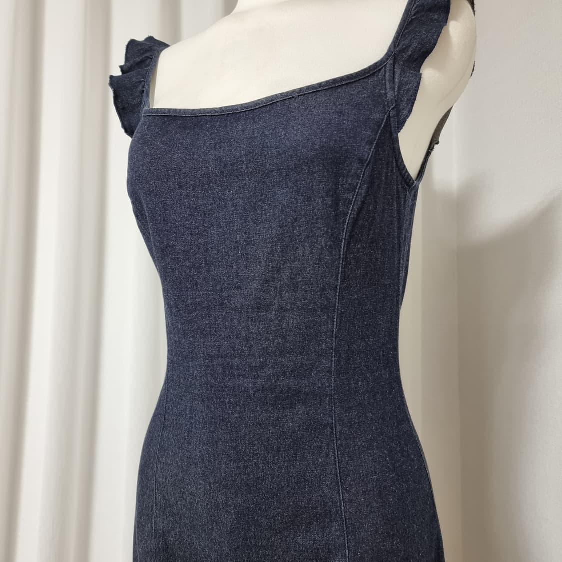 모스키노 JEANS 프릴포인트 데님 원피스 (44-55) 상태좋음 상품이미지6