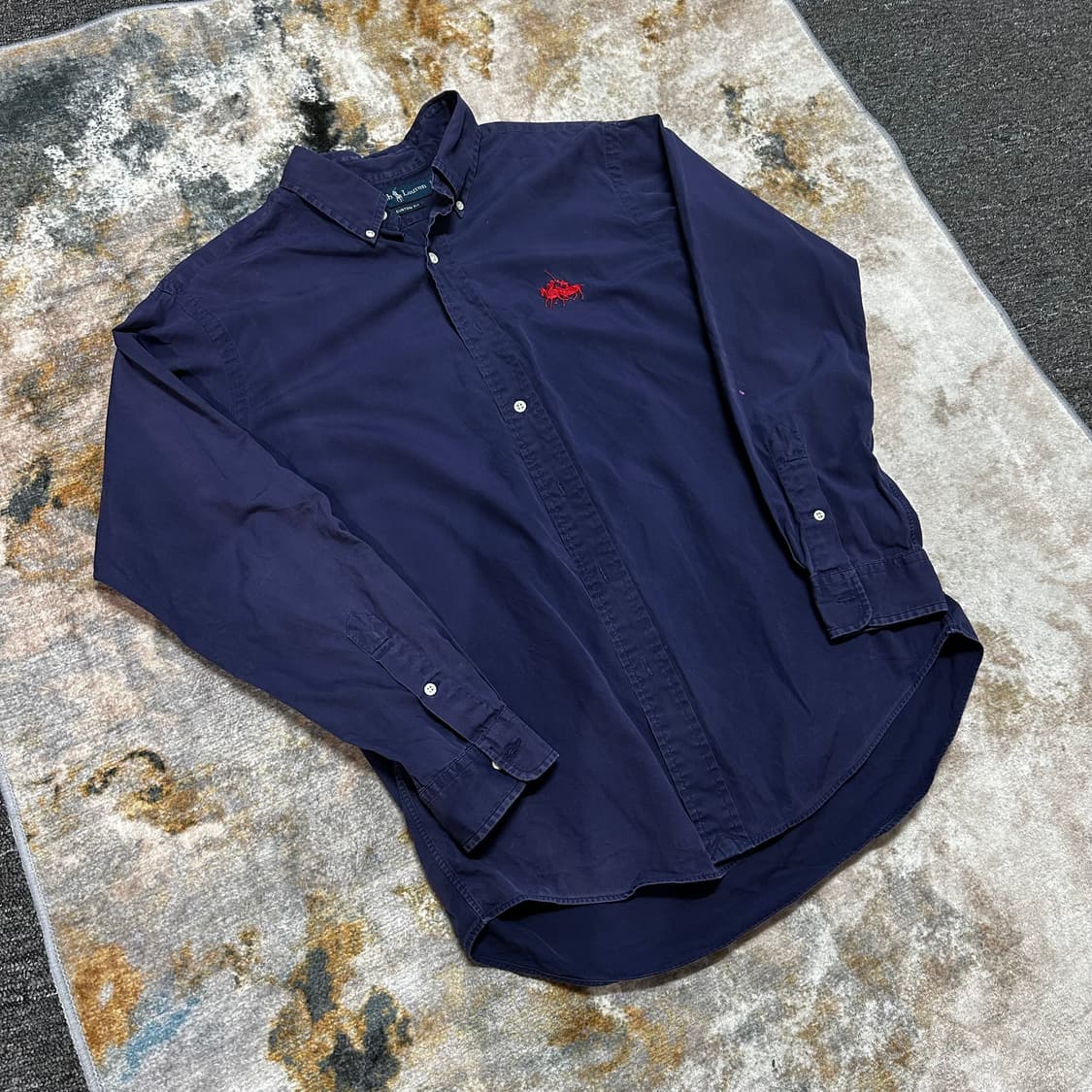 폴로 더블포니 네이비 셔츠 상품이미지2