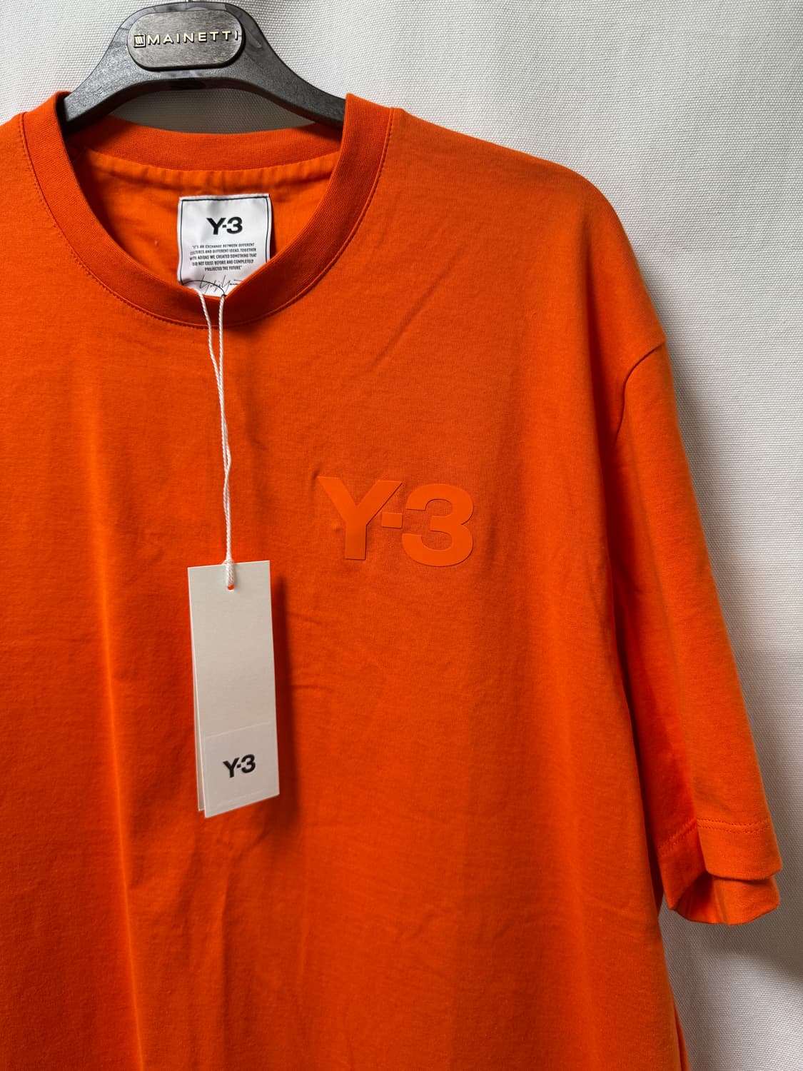 Y3 오렌지색 반팔 티셔츠 M 상품이미지3