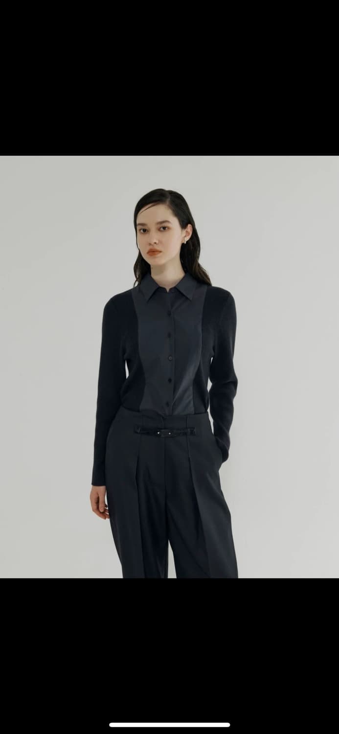 LABEL 블랙와이드 핀턱팬츠 / 테일러드팬츠 상품이미지9