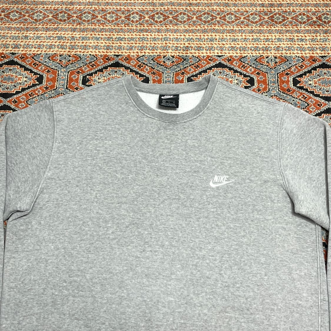 나이키 스펠로고 그레이 기모 맨투맨 남성XL  상품이미지2