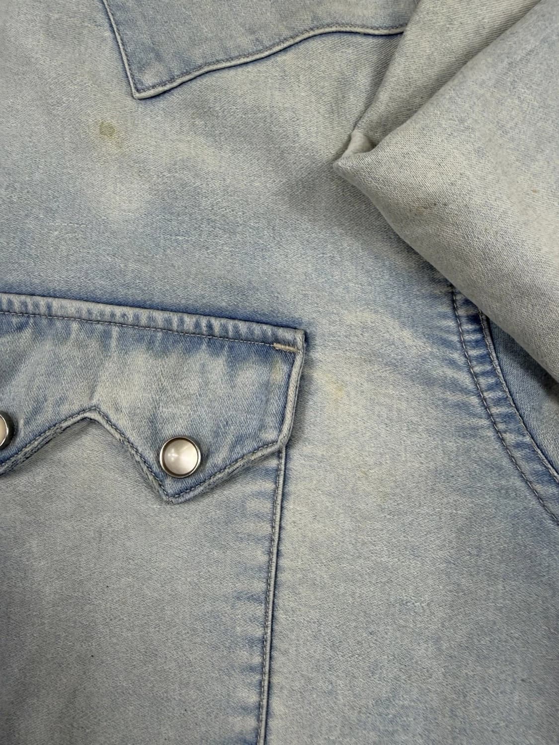 RRL 더블알엘 슬림핏 데님 웨스턴 셔츠 상품이미지5