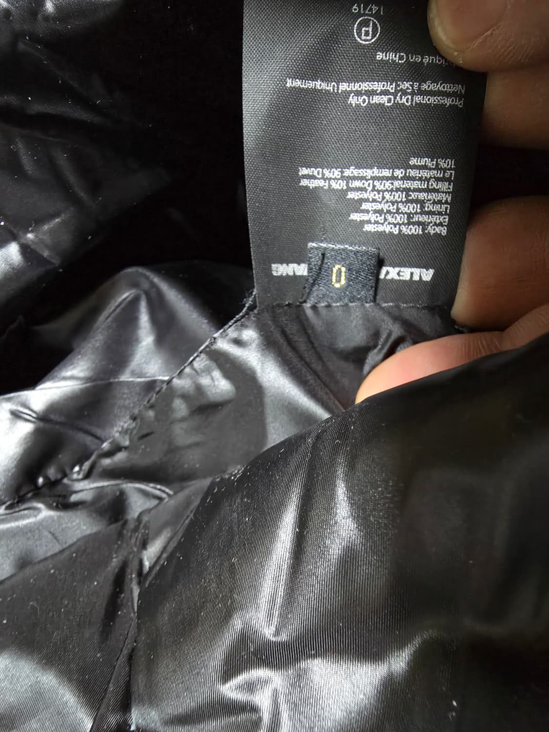 알렉산더왕블랙다운패딩 0사이즈 상품이미지5