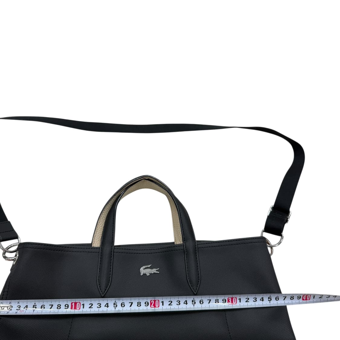 라코스테 리버서블 양면 크로스백 가방 블랙 베이지 상품이미지6