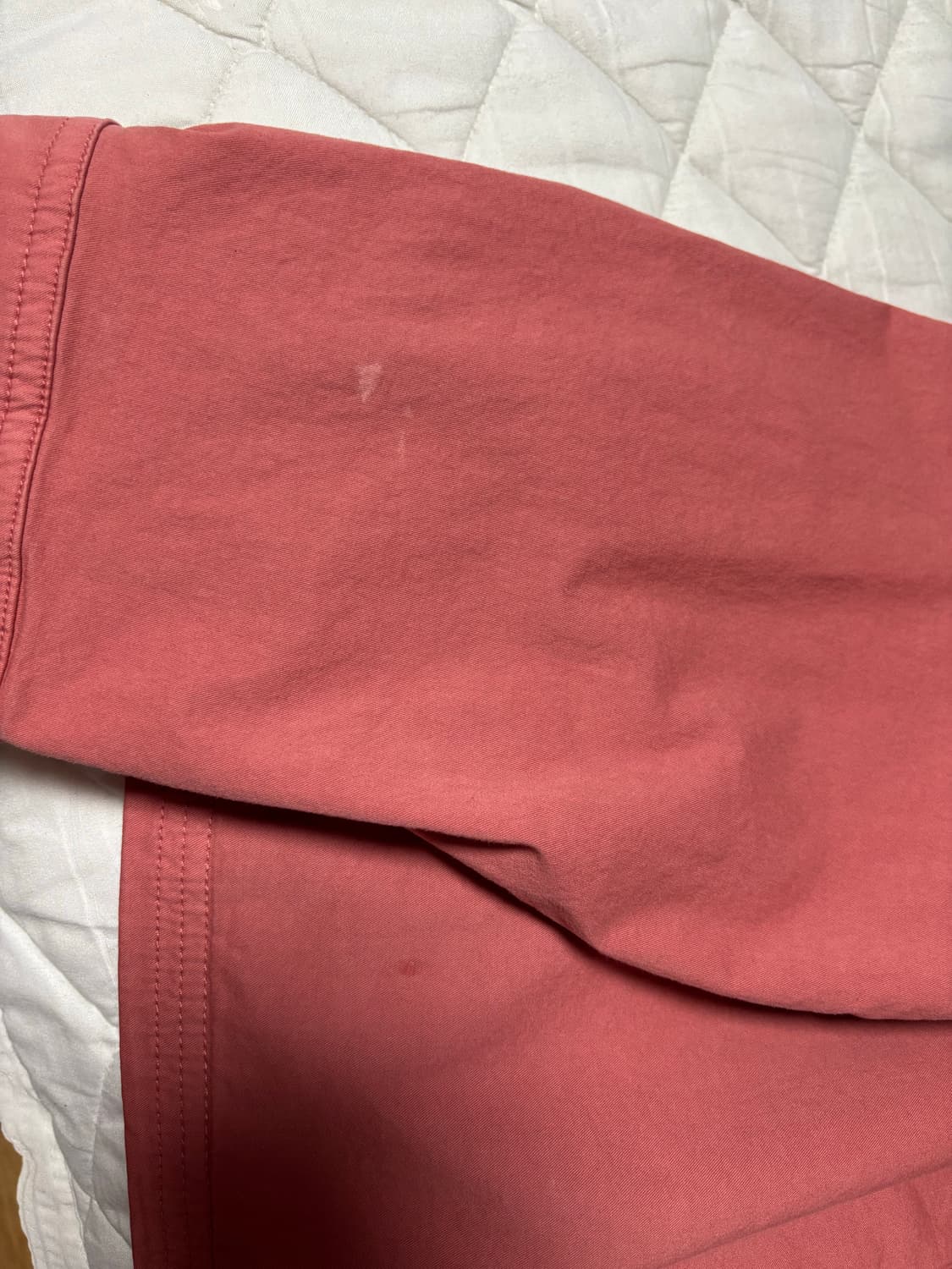 L) 일꼬르소 가먼트 다잉 투포켓 집업 셔켓 자켓 다크핑크 상품이미지4