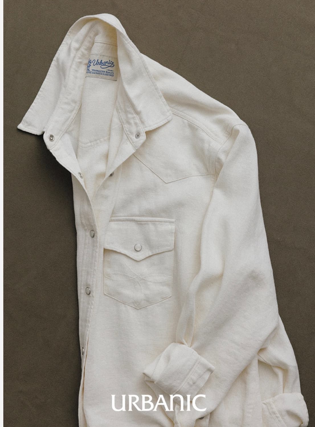 얼바닉30 랜치 셔츠 Ranch Shirt 내추럴 (새제품) URBANI 상품이미지2