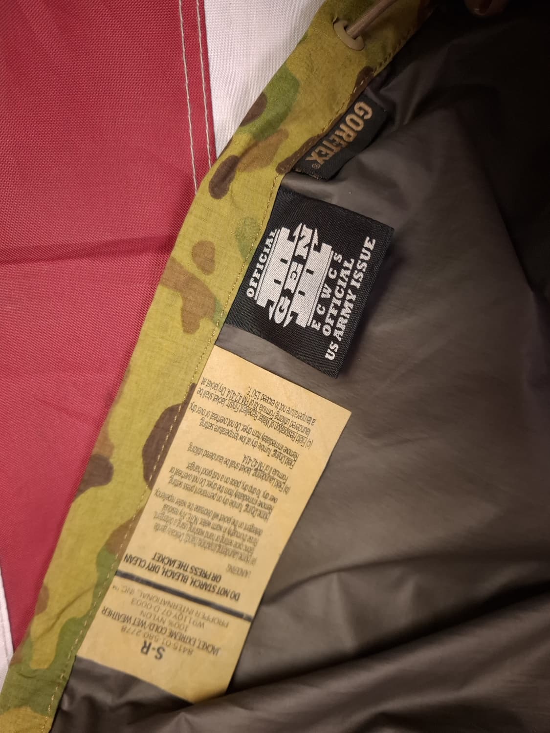 특A 오리지날 미군 OCP 멀티캠 팩라이트 고어텍스 자켓 상품이미지2