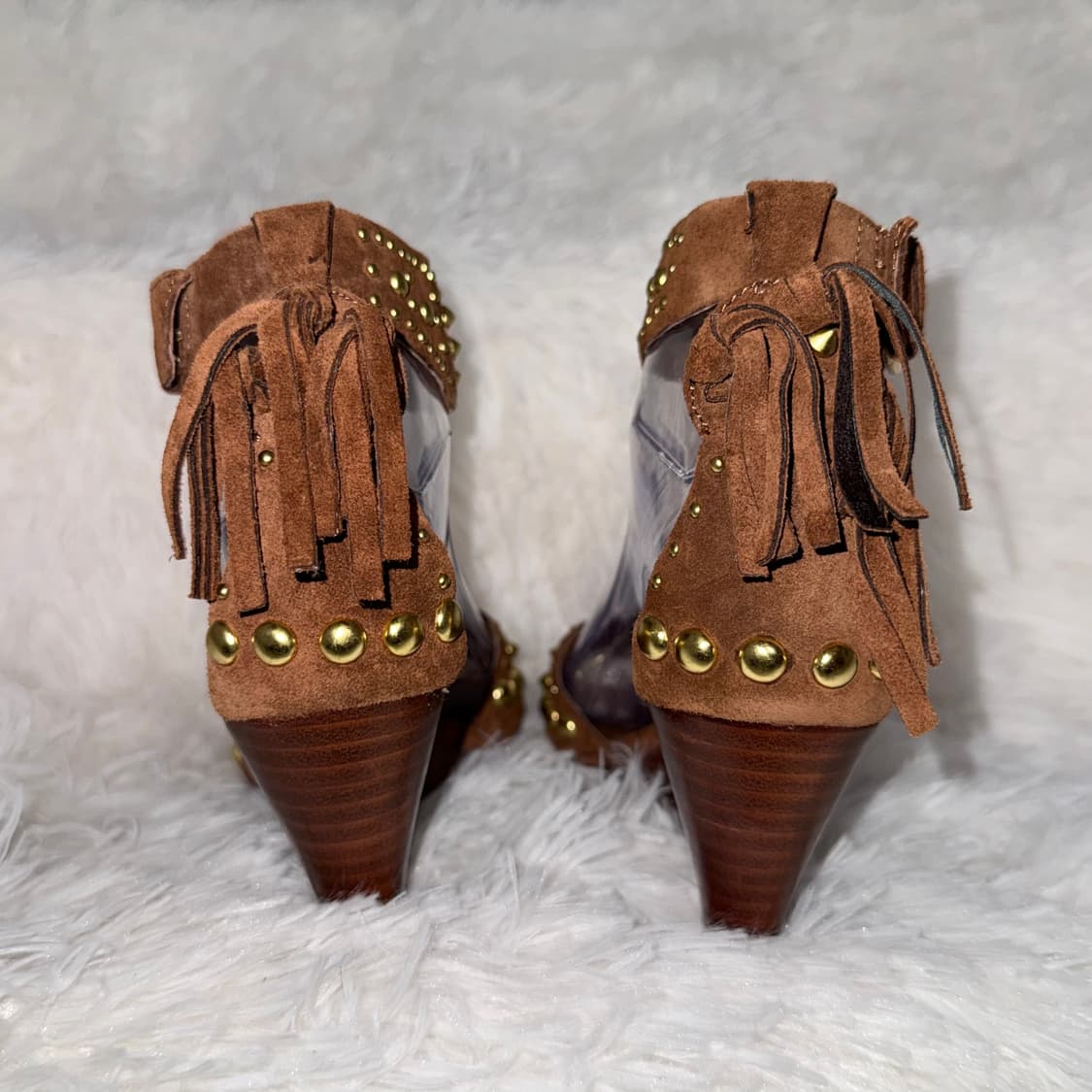 230 Ash 아쉬 스터드 브라운 스웨이드 웨지 샌들 상품이미지6