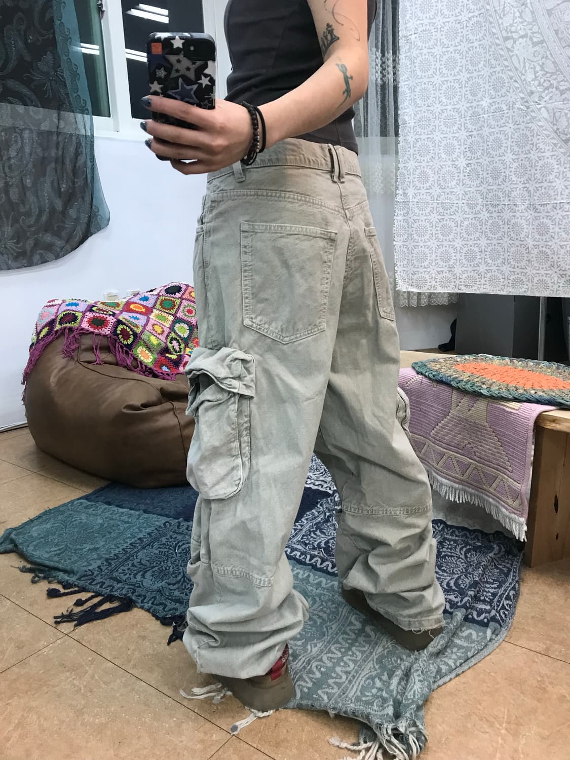 자라 피그먼트 카고 데님팬츠  상품이미지2