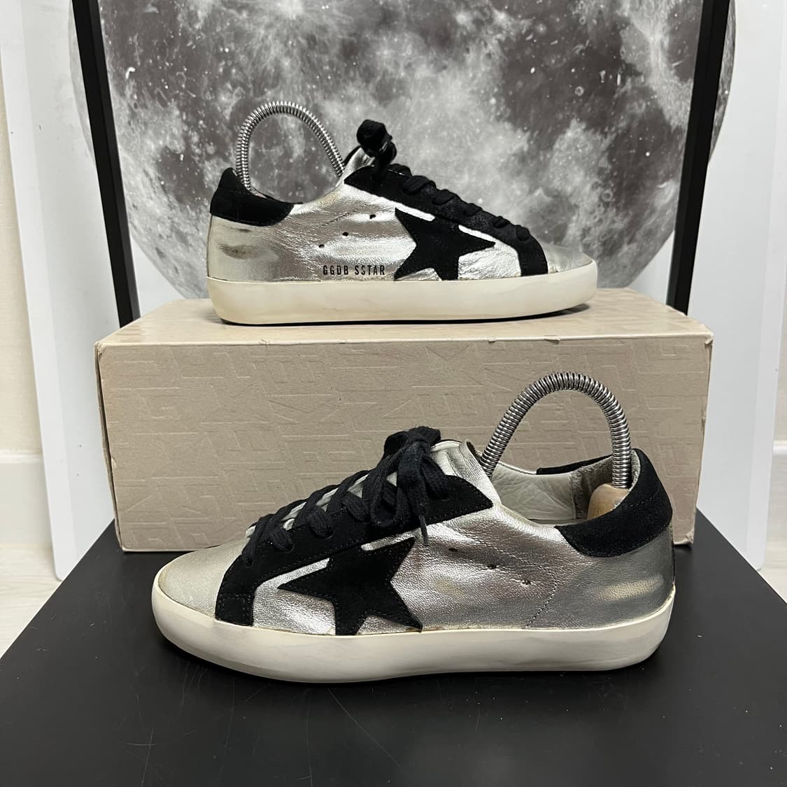 정품 35) 골든구스 실버 블랙 스니커즈 225~230 상품이미지1