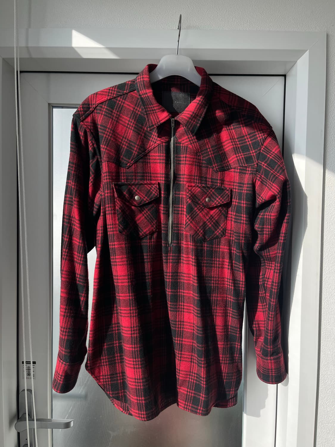 [The Letters] 레드 블랙 체크 셔츠 웨스턴셔츠 상품이미지2