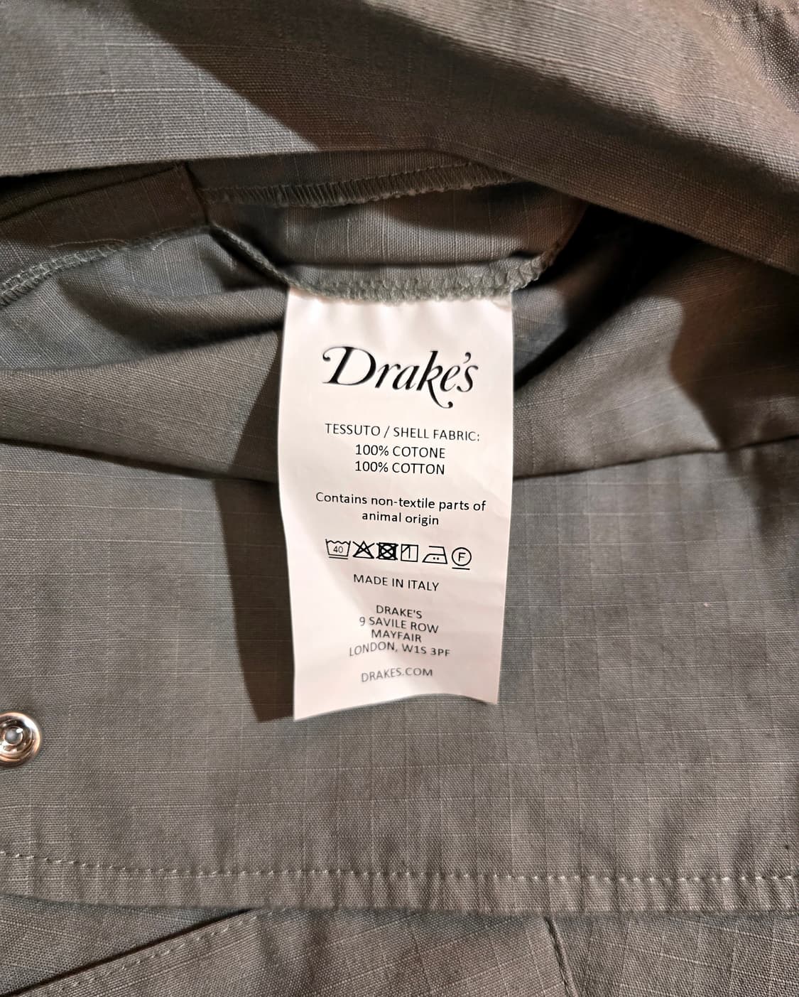 드레익스 립스탑 정글 퍼티그 자켓 (Drakes Fatigue) 상품이미지9