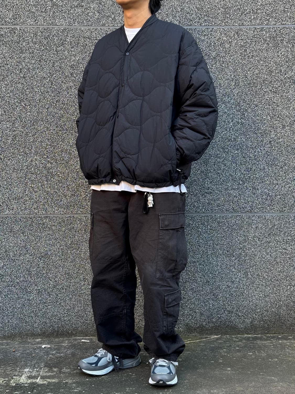 나노유니버스 니시카와 경량 패딩 다운 자켓 블랙 L 상품이미지9