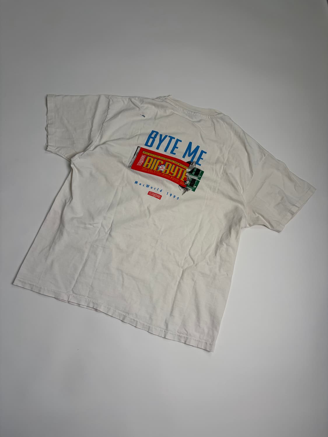 90s Byte me Tee (white) 상품이미지2