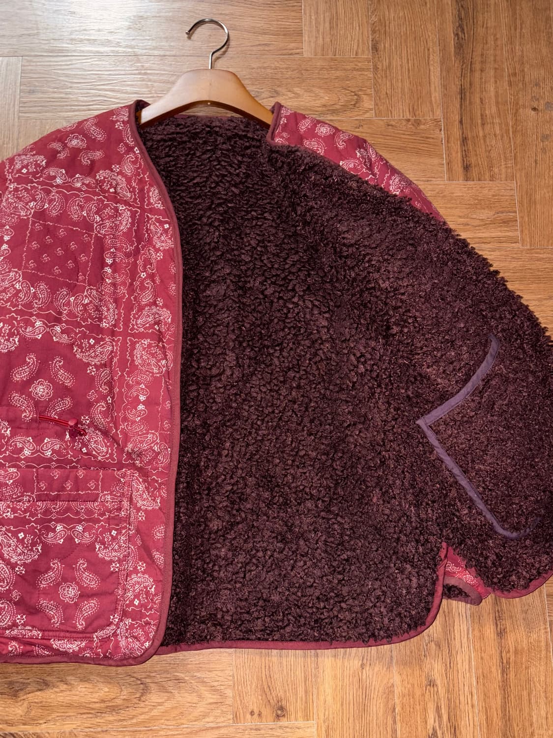 버커루 페이즐리 양털 퀄팅자켓 상품이미지6