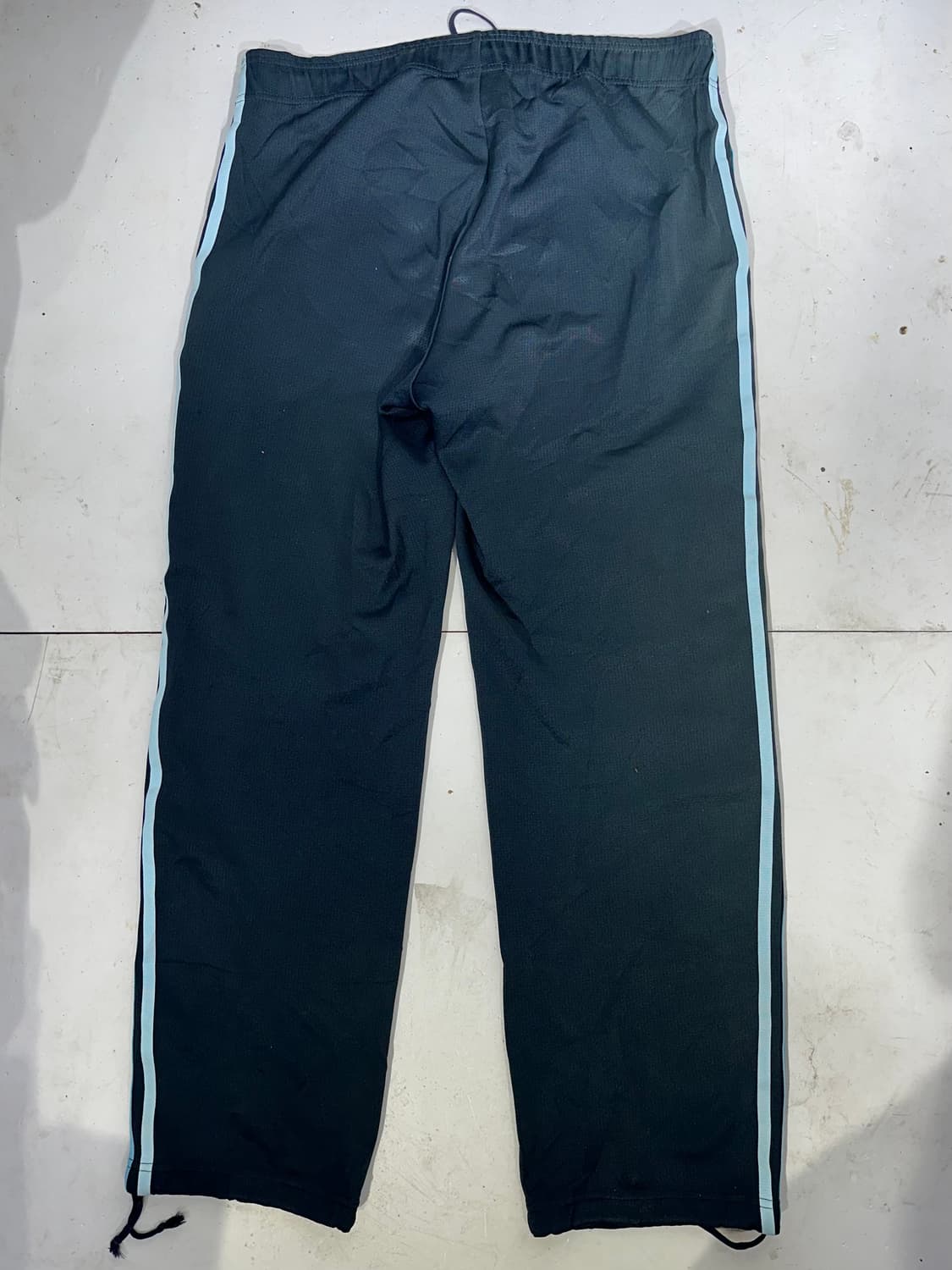 아디다스 네이비 블루 삼선 와이드 팬츠 L 상품이미지5