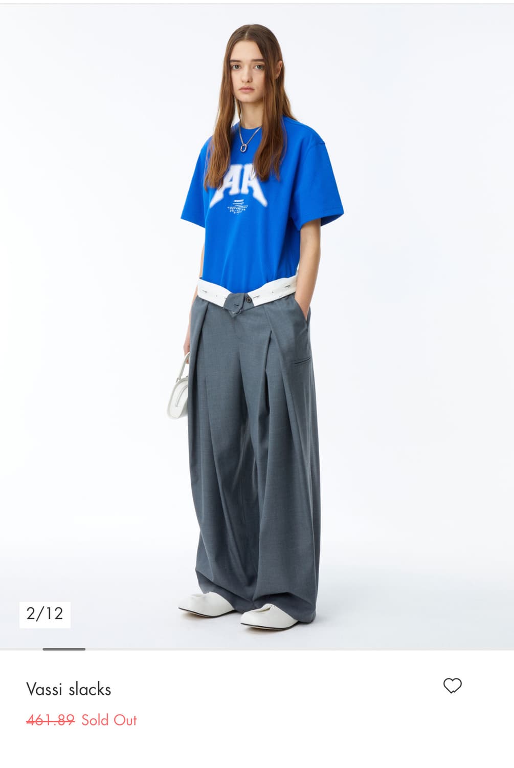 아더에러 24ss vassi slacks 바시 슬랙스 grey M  상품이미지2