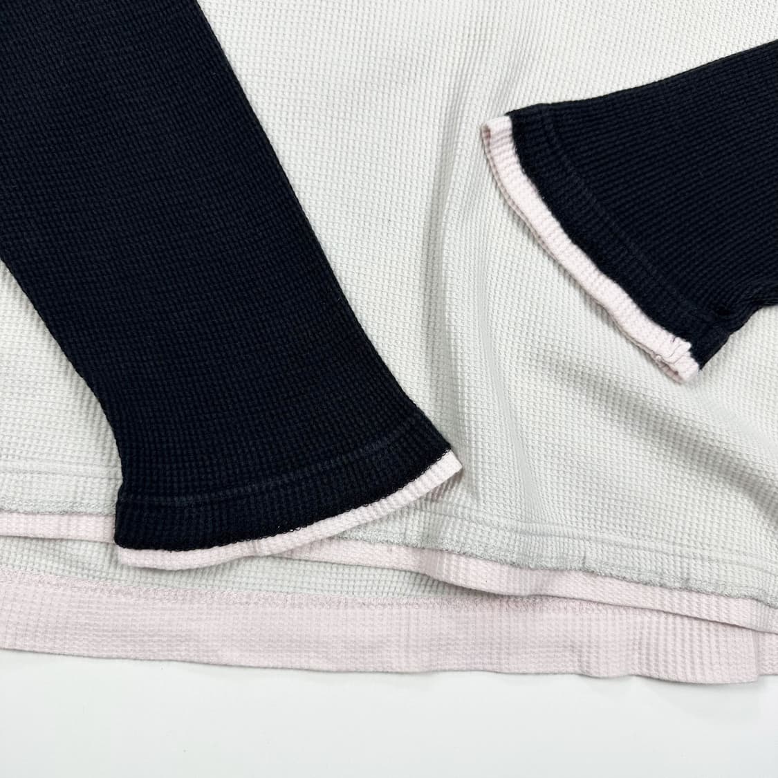 VTG 빈티지 그래픽 여성 와플 헨리넥 슬리브 여성L 상품이미지5