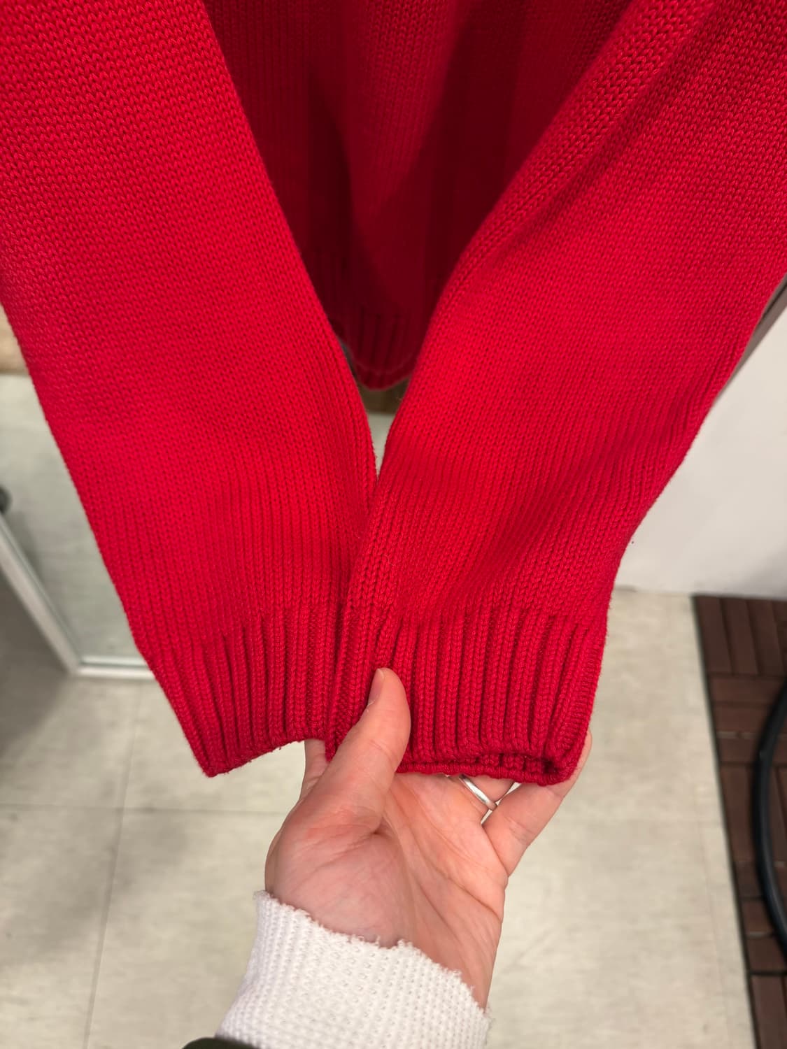 Chaps Ralph Lauren 챕스 랄프로렌 크루넥 니트 (red) 상품이미지4